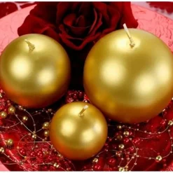 Badaboum Bougie Mariage Boule Or 6Cm X 10 Pi Ces Sale