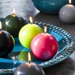 Badaboum Bougie Mariage Boule Vert Anis 6Cm Best