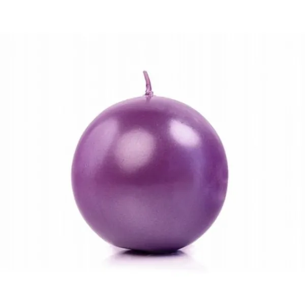 Badaboum Bougie Mariage Boule Violet 6Cm X 10 Pi Ces Best