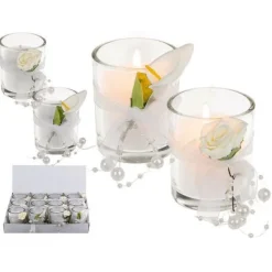 Badaboum Bougie Mariage Parfum E Avec Décoration Florale Discount