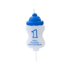 Clearance Bougie Mon Premier Anniversaire Bleu Ciel Theme Joyeux Anniversaire