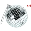 Badaboum Boule De Noel A Facettes 7Cm X 4 Pi Ces Sale