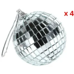 Badaboum Boule De Noel A Facettes 7Cm X 4 Pi Ces Sale