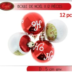 Badaboum Boule De Noel Hohoho X 12 Pi Ces Outlet