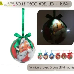 Badaboum Boule De Noel Lumineuse Led Du P Re Noel New