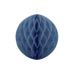 Badaboum Boule En Papier Alveole Bleu Marine 30Cm