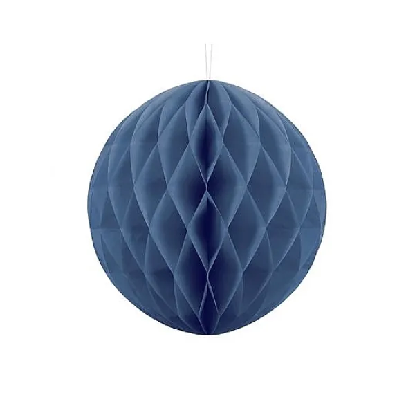 Badaboum Boule En Papier Alveole Bleu Marine 30Cm