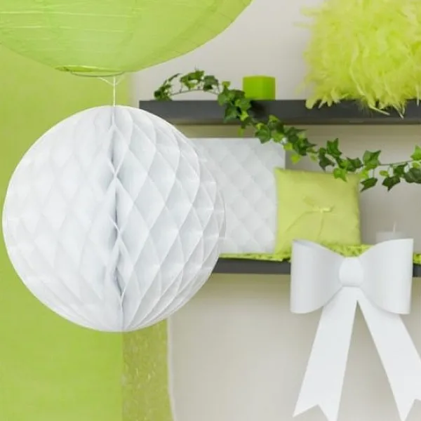 Badaboum Boule En Papier Alveole Bleu Marine 30Cm