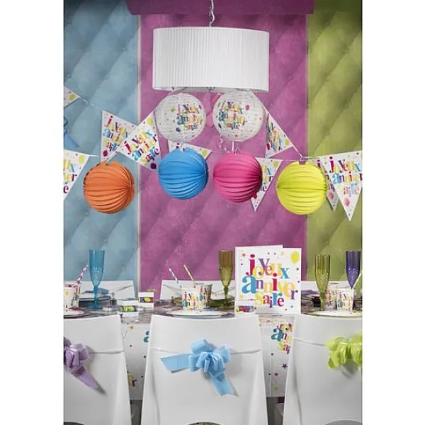 Badaboum Boule En Papier Déco Accord On Bleu Marine 20Cm