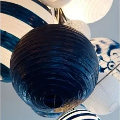 Badaboum Boule En Papier Lampion Bleu Marine 50 Cm Clearance