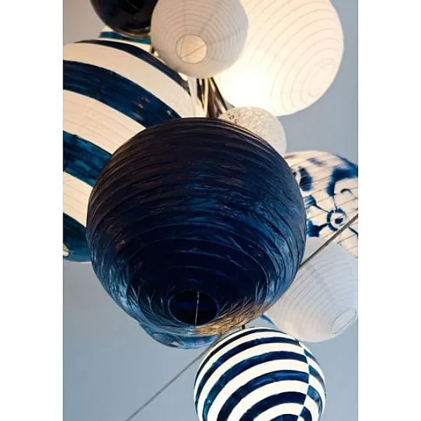 Badaboum Boule En Papier Lampion Bleu Marine 50 Cm Clearance