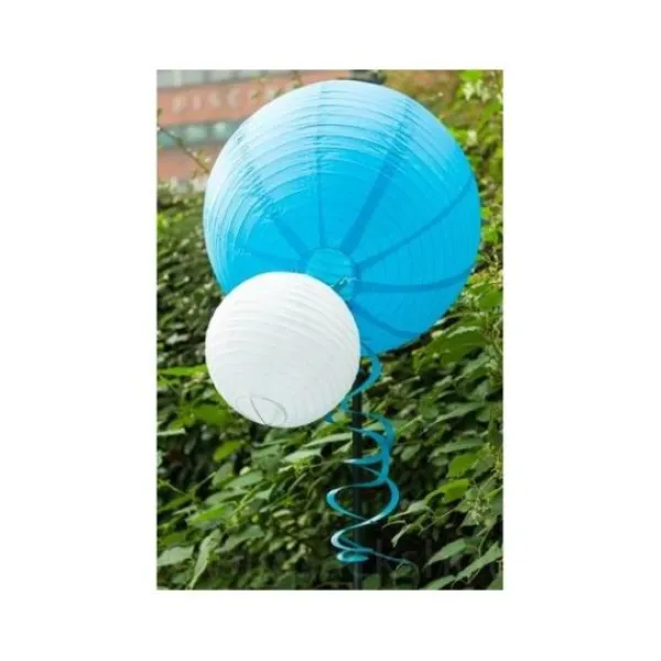 Badaboum Boule En Papier Lampion M Tallis E Argent 30Cm X 2 Pi Ces