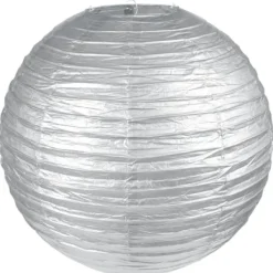 Badaboum Boule En Papier Lampion M Tallis E Argent 50 Cm