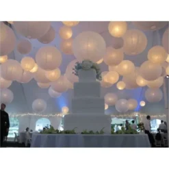 Badaboum Boule En Papier Lampion M Tallis E Argent 50 Cm