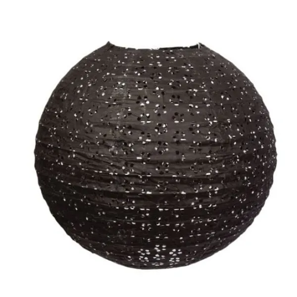 Online Boule En Papier Lampion Noire Dentell 35 Cm Theme Cinema
