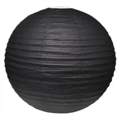 Outlet Boule En Papier Lampion Noir 50 Cm Theme Cinema