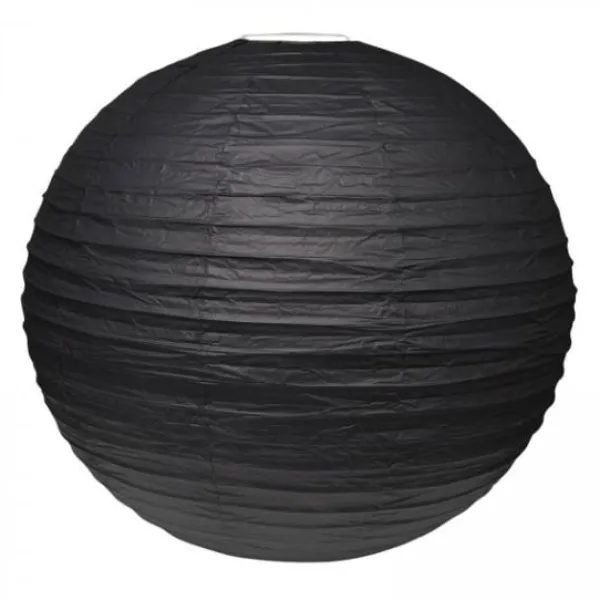 Outlet Boule En Papier Lampion Noir 50 Cm Theme Cinema