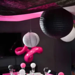 Online Boule En Papier Lampion Noir 30Cm X 2 Pi Ces Theme Cinema