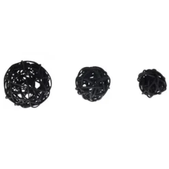 Boule En Rotin Noir X 10 Pi Ces Theme Cinema