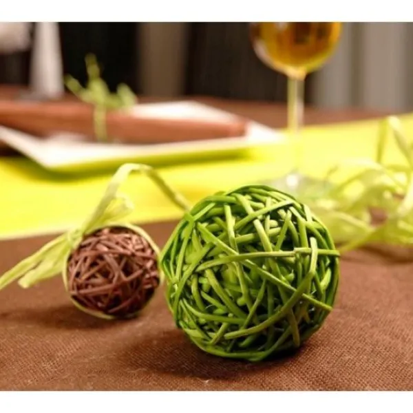 Boule En Rotin Noir X 10 Pi Ces Theme Cinema