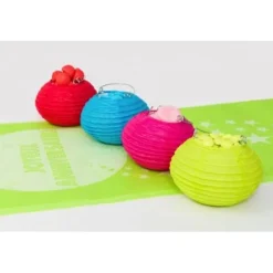 Clearance Boule Lampion En Papier 10Cm Blanc X2 Theme Cinema