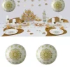Clearance Boule Lanterne En Papier Oriental Or 30Cm X 2 Pi Ces Theme Eid Mubarak & Ramadan