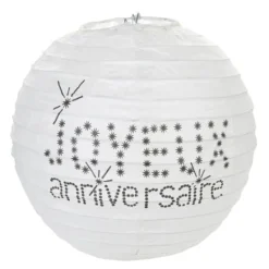 Boule Lanterne En Papier Joyeux Anniversaire X 2 Pi Ces Theme Joyeux Anniversaire