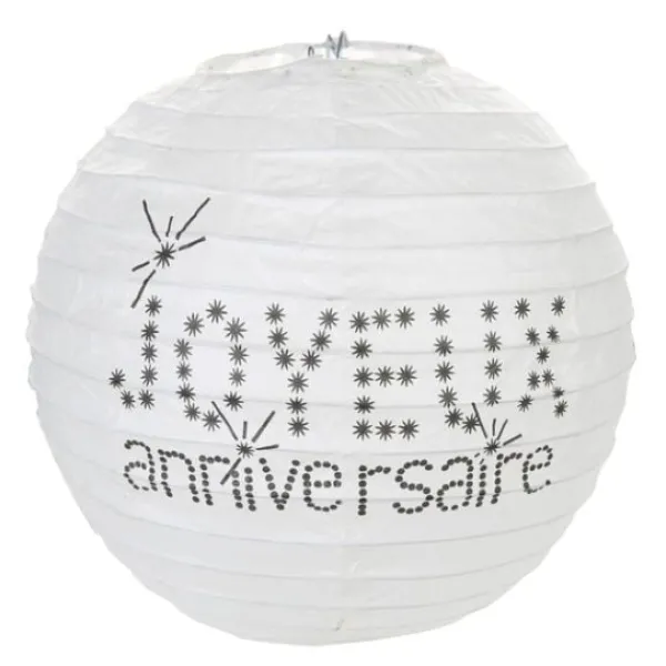 Boule Lanterne En Papier Joyeux Anniversaire X 2 Pi Ces Theme Joyeux Anniversaire