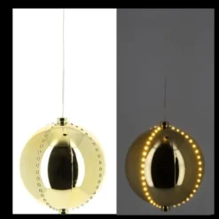 Badaboum Boule Lumineuse Digital Or 72 Led Blanc Chaud Discount