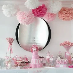 Badaboum Boule Pompon Papier De Soie Bleu Marine 25Cm Discount