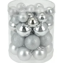 Badaboum Boules De Noel Argent X40