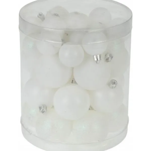 Badaboum Boules De Noel Blanche X40 Outlet