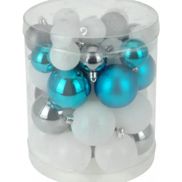 Badaboum Boules De Noel Bleu/Argent/Blanc X40 Outlet