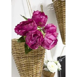 Badaboum Bouquet De 5 Pivoines Blanche Avec Raphia Hot