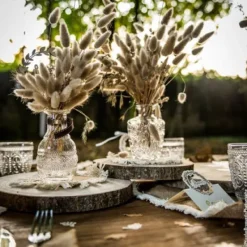 Badaboum Bouquet Lagurus Plumeau Ivoire