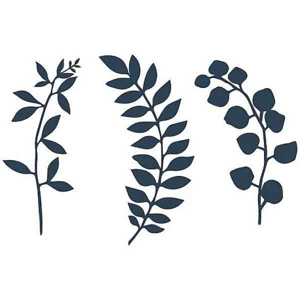 Badaboum Branche Décorative Bleu Marine X 9 Pi Ces