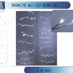 Badaboum Branche Lumineuse Electrique De Noel 160 Leds Blanc Discount