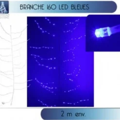 Badaboum Branche Lumineuse Flexible De Noel 160 Led Bleues Hot