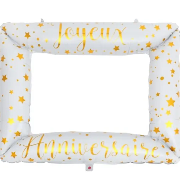 Outlet Cadre Ballon Joyeux Anniversaire M Tallis Or 124 X 110 Cm Theme Joyeux Anniversaire
