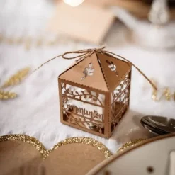 Online Cage A Papier Communion Kraft X 20 Pi Ces Theme Communion