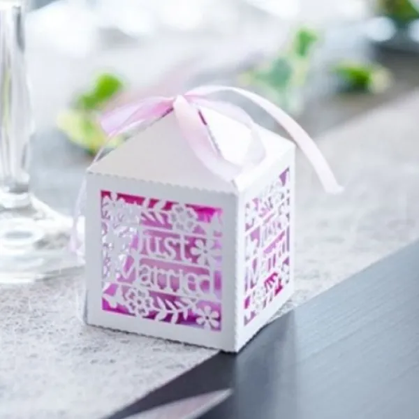 Badaboum Cage A Papier Mariage Just Married X 10 Pi Ces