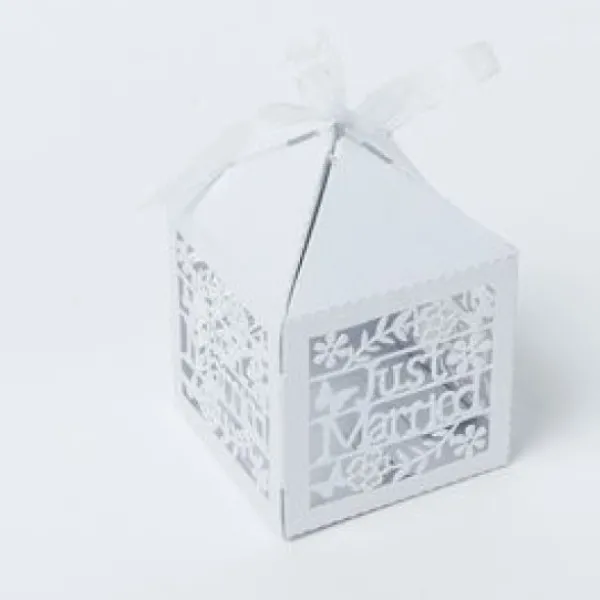 Badaboum Cage A Papier Mariage Just Married X 10 Pi Ces