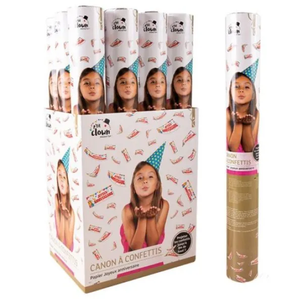 Best Canon Confettis Papier 40 Cm Joyeux Anniversaire Theme Joyeux Anniversaire