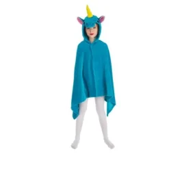 New Cape Licorne Bleu Enfant Theme Licorne