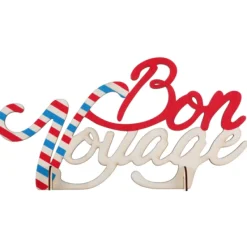 Badaboum Centre De Table Bon Voyage En Bois 30 Cm