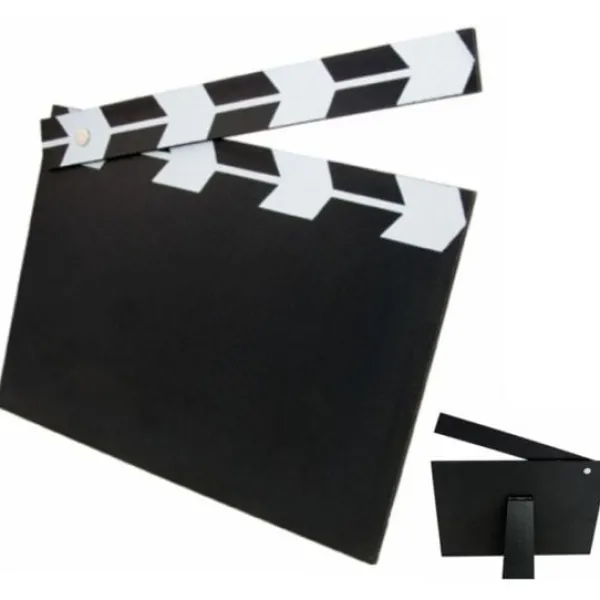 Centre De Table Clap De Film Ardoise Theme Cinema
