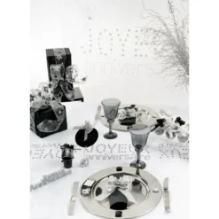 Clearance Centre De Table Joyeux Anniversaire Paillet Noir Theme Joyeux Anniversaire