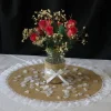 Sale Centre De Table Jute Rond 50Cm Bord Dentelle Theme Dentelle