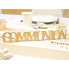 Centre De Table Mot Communion M Tallis Or Theme Communion