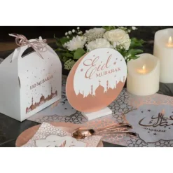 Best Centre De Table Oriental Rose Gold Theme Eid Mubarak & Ramadan